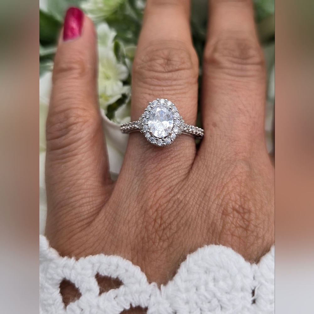🥰 VINTAGE HALO ENG. RING - Picture 4 of 8